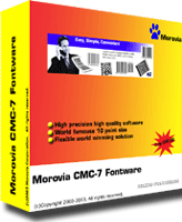 MICR CMC7 Fonts CD-ROM