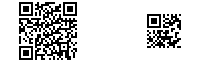 example qr and micro qr barcodes, produced by QR Encoder GUI