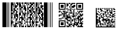 2D barcode fonts, such as PDF417, Data Matrix, QR Code and Maxicode