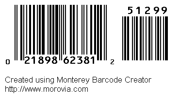 bar code picture. Monterey Barcode Creator