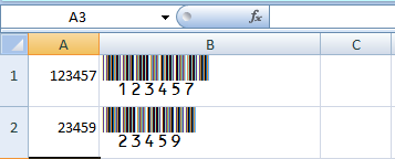 Using Barcode Fonts In Excel Spreadsheets