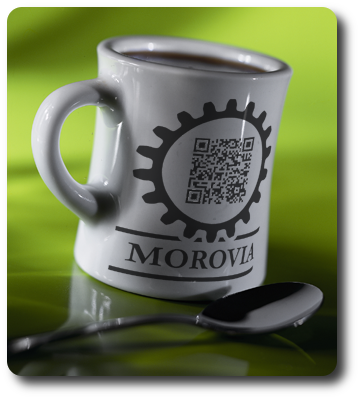 Morovia qr code mug