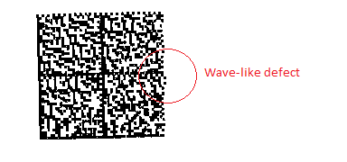 Defect DataMatrix Barcode